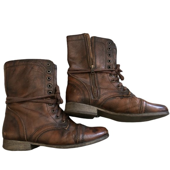 Steve Madden Shoes - Steve Madden Troopa Combat Boot Brown Size 8.5